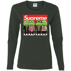 Supreme Turtle T-shirt Women Long Sleeve Shirt Women Long Sleeve Shirt - parenttees