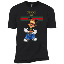 Gucci Logo Mickey Gift Trending T-shirt Men Short Sleeve T-Shirt