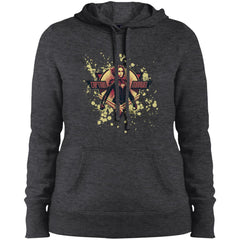 Captain Marvel Cracked Paint Splatter Logo Women Hooded Sweatshirt Women Hooded Sweatshirt - parenttees