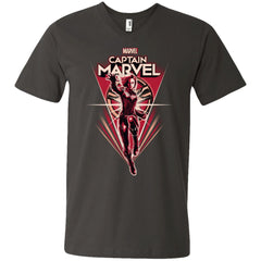 Marvel Captain Marvel Retro Style Flight Men V-Neck T-Shirt Men V-Neck T-Shirt - parenttees