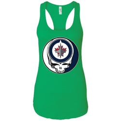 Winnipeg Jets Grateful Dead Steal Your Face Hockey Nhl Shirts Women Tank Top