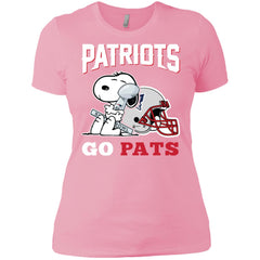 Go Pats - New England Patriots Super Bowl 2019 Snoopy Football Nfl Women Cotton T-Shirt Women Cotton T-Shirt - parenttees