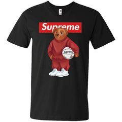 Supreme Bear Sport T-shirt Men V-Neck T-Shirt Men V-Neck T-Shirt - parenttees