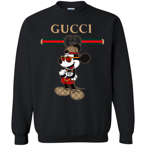 Gucci Mickey New Style T-shirt Crewneck Pullover Sweatshirt Black / S Crewneck Pullover Sweatshirt - parenttees