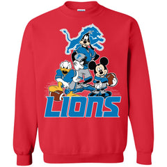 Mickey Mouse Detroit Lions American Football Nfl Sports Shirt Crewneck Pullover Sweatshirt Crewneck Pullover Sweatshirt - parenttees