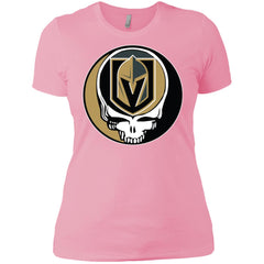 Vegas Golden Knights Grateful Dead Steal Your Face Hockey Nhl Shirts Women Cotton T-Shirt Women Cotton T-Shirt - parenttees