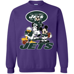 Mickey Mouse New York Jets American Football Nfl Sports Shirt Crewneck Pullover Sweatshirt Crewneck Pullover Sweatshirt - parenttees