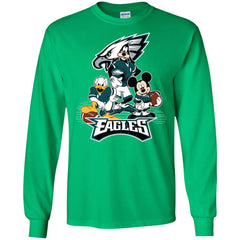 Mickey Mouse Philadelphia Eagle American Football Nfl Sports Shirt Men Long Sleeve Shirt Men Long Sleeve Shirt - parenttees