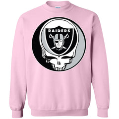 Oakland Raiders Grateful Dead Steal Your Face Football Nfl Shirts Crewneck Pullover Sweatshirt Crewneck Pullover Sweatshirt - parenttees