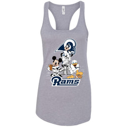 Nfl – Los Angeles Rams Donald Duck Goofy Mickey Mouse Super Bowl 2019 Football Women Tank Top