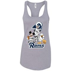 Nfl – Los Angeles Rams Donald Duck Goofy Mickey Mouse Super Bowl 2019 Football Women Tank Top Women Tank Top - parenttees