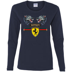 Gucci Ferrari Shirt Women Long Sleeve Shirt Women Long Sleeve Shirt - parenttees