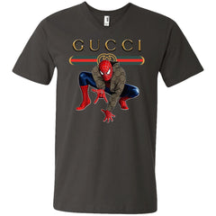 Spider Man Gucci Funny  Trend T- Shirt Men V-Neck T-Shirt Men V-Neck T-Shirt - parenttees