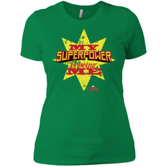 Captain Marvel My Superpower Is Being Me Women Cotton T-Shirt Women Cotton T-Shirt - parenttees