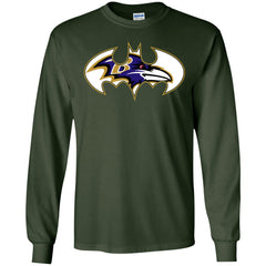 We Are The Baltimore Ravens Batman Nfl Mashup Men Long Sleeve Shirt Men Long Sleeve Shirt - parenttees