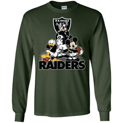 Mickey Mouse Oakland Raiders American Football Nfl Sports Shirt Men Long Sleeve Shirt Men Long Sleeve Shirt - parenttees