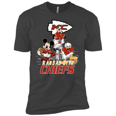 Nfl – Kansas City Chiefs Donald Duck Goofy Mickey Mouse Super Bowl 2019 Football Men Short Sleeve T-Shirt Men Short Sleeve T-Shirt - parenttees