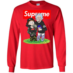 Supreme Rick And Morty T-shirt Men Long Sleeve Shirt Men Long Sleeve Shirt - parenttees