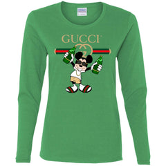 Gucci Mickey Mouse Top Trending T-shirt Women Long Sleeve Shirt Women Long Sleeve Shirt - parenttees