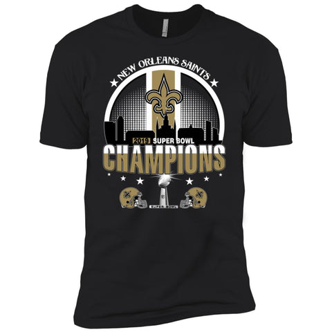 Nfl – New Orleans Saints 2019 Super Bowl Champions Football Men Short Sleeve T-Shirt Black / X-Small Men Short Sleeve T-Shirt - parenttees