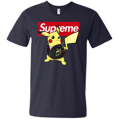 Supreme Pikachu T-shirt Men V-Neck T-Shirt Men V-Neck T-Shirt - parenttees