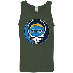 Los Angeles Chargers Grateful Dead Steal Your Face Football Nfl Shirts Men Cotton Tank