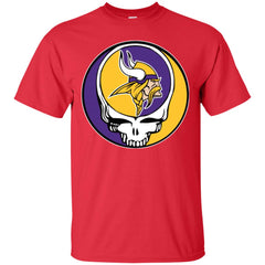 Minnesota Vikings Grateful Dead Steal Your Face Football Nfl Shirts Men Cotton T-Shirt Men Cotton T-Shirt - parenttees