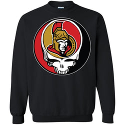 Ottawa Senators Grateful Dead Steal Your Face Hockey Nhl Shirts Crewneck Pullover Sweatshirt