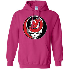 New Jersey Devils Grateful Dead Steal Your Face Hockey Nhl Shirts Pullover Hoodie Sweatshirt Pullover Hoodie Sweatshirt - parenttees