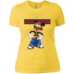 Gucci Logo Mickey Gift Trending T-shirt Women Cotton T-Shirt Women Cotton T-Shirt - parenttees