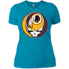 Washington Redskins Grateful Dead Steal Your Face Football Nfl Shirts Women Cotton T-Shirt Women Cotton T-Shirt - parenttees