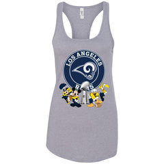 Nfl – Los Angeles Rams Super Bowl 2019 Mickey Mouse Minnie Mouse Donald Duck Daisy Duck Football Women Tank Top Women Tank Top - parenttees