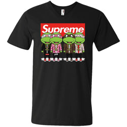 Supreme Turtle T-shirt Men V-Neck T-Shirt