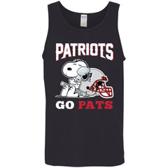 Go Pats - New England Patriots Super Bowl 2019 Snoopy Football Nfl Men Cotton Tank Men Cotton Tank - parenttees