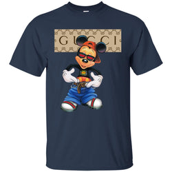 Gucci Logo Shirt Mickey Mouse T-shirt Men Cotton T-Shirt