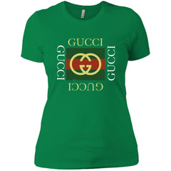 Gucci Logo Gift T-shirt Women Cotton T-Shirt Women Cotton T-Shirt - parenttees