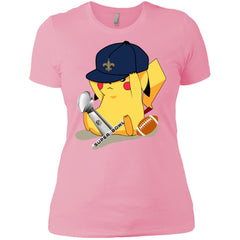 Nfl – New Orleans Saints Pikachu Super Bowl 2019 Football Women Cotton T-Shirt Women Cotton T-Shirt - parenttees