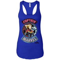 Captain Marvel Stitched Patched Portrait Women Tank Top Women Tank Top - parenttees