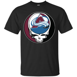 Colorado Avalanche Grateful Dead Steal Your Face Hockey Nhl Shirts Men Cotton T-Shirt