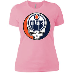 Edmonton Oilers Grateful Dead Steal Your Face Hockey Nhl Shirts Women Cotton T-Shirt Women Cotton T-Shirt - parenttees