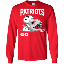 Go Pats - New England Patriots Super Bowl 2019 Snoopy Football Nfl Men Long Sleeve Shirt