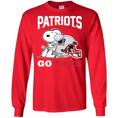 Go Pats - New England Patriots Super Bowl 2019 Snoopy Football Nfl Men Long Sleeve Shirt Men Long Sleeve Shirt - parenttees