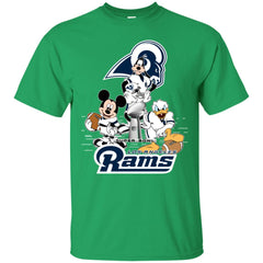 Nfl – Los Angeles Rams Donald Duck Goofy Mickey Mouse Super Bowl 2019 Football Men Cotton T-Shirt Men Cotton T-Shirt - parenttees