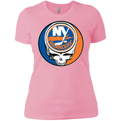 New York Islanders Grateful Dead Steal Your Face Hockey Nhl Shirts Women Cotton T-Shirt Women Cotton T-Shirt - parenttees