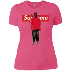 Supreme Deadpool Hiphop T-shirt Women Cotton T-Shirt Women Cotton T-Shirt - parenttees