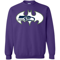 We Are The Seattle Seahawks Batman Nfl Mashup Crewneck Pullover Sweatshirt Crewneck Pullover Sweatshirt - parenttees