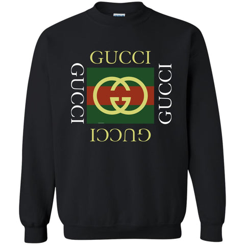 Gucci Logo Gift T-shirt Crewneck Pullover Sweatshirt Black / S Crewneck Pullover Sweatshirt - parenttees