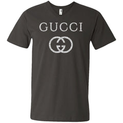 Vintage Gucci Logo Inspired Men V-Neck T-Shirt Men V-Neck T-Shirt - parenttees