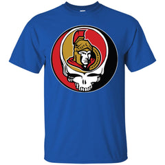 Ottawa Senators Grateful Dead Steal Your Face Hockey Nhl Shirts Men Cotton T-Shirt Men Cotton T-Shirt - parenttees