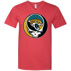 Jacksonville Jaguars Grateful Dead Steal Your Face Football Nfl Shirts Men V-Neck T-Shirt